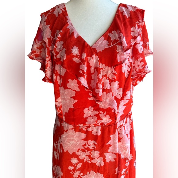 Autograph Red floral Size 16 - New no tag - Picture 5 of 5